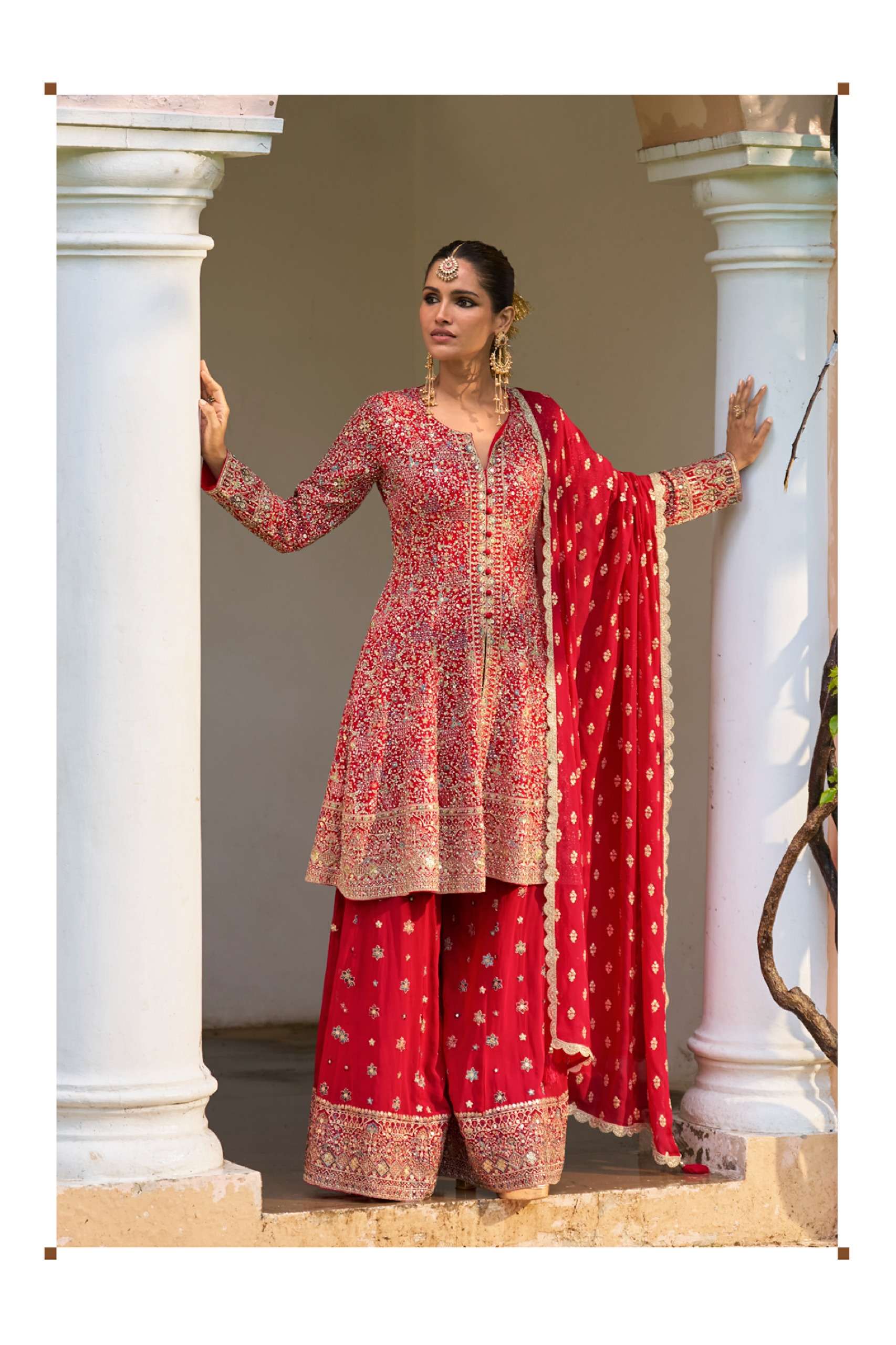 GULKAYRA DESIGNER RAKUL RICH BOUTIQUE GEORGETTE SHARARA SUIT FOR WOMEN WEDDING WEAR SHOP
